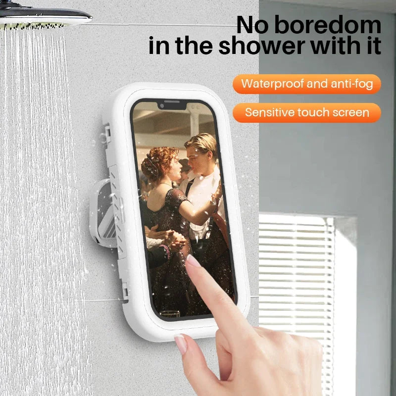 Waterproof bathroom phone wall mount, adjustable, stick-on holder. – everythingnabove store Waterproof bathroom phone wall mount, adjustable, stick-on holder. – everythingnabove store